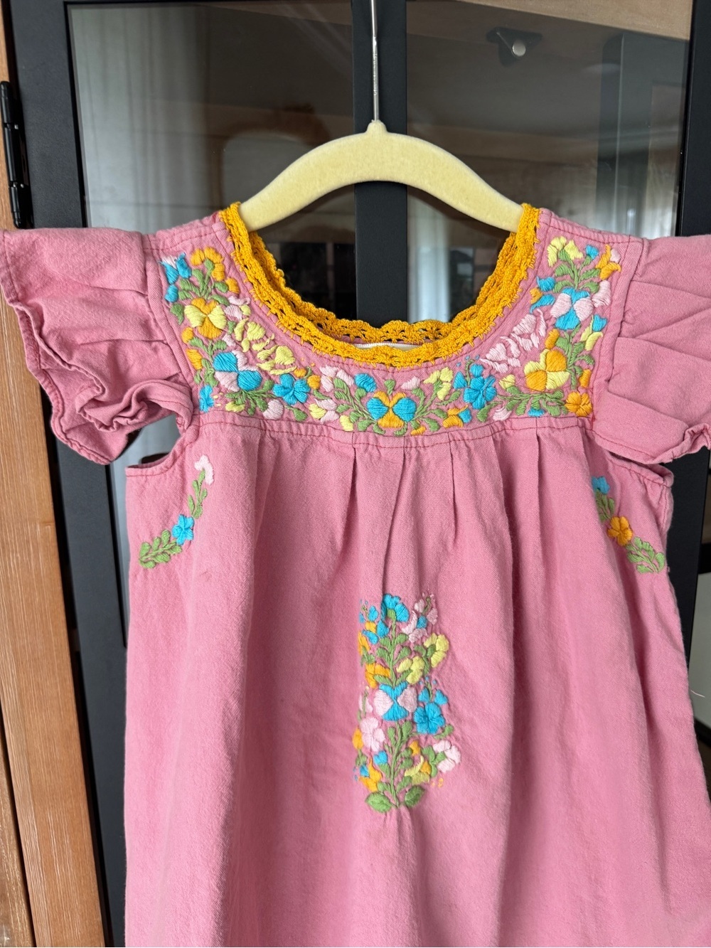 Margarita Mercantile toddler girl dress embroidered oaxacan mi golondrina floral - Picture 7 of 7